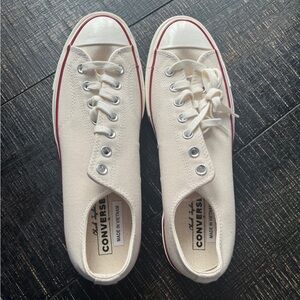 Converse Canvas Sneakers with Red Trim